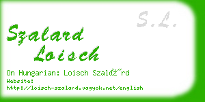 szalard loisch business card